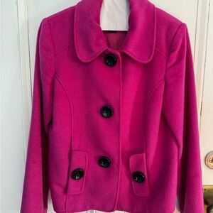 Grace Elements Vibrant Pink Pea Coat